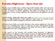 Females Nightwear - Spice that Up!