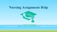 Nursing Assignment Help