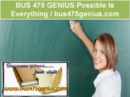 BUS 475 GENIUS Possible Is Everything / bus475genius.com