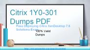 Download 1Y0-301 Question And Answers | Citrix 1Y0-301 Dumps PDF