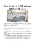 Your Security is at Risk Without Door Repair Services PowerPoint PPT Presentation