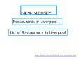 Restaurants in Liverpool PowerPoint PPT Presentation