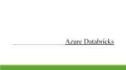Azure databricks​