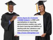 Online degree for Graduates MBA