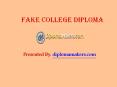 Fake College Diploma PowerPoint PPT Presentation