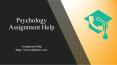 Psychology Assignment Help PowerPoint PPT Presentation