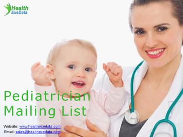 Pediatrician Mailing List