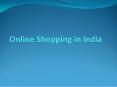 Online Shopping in India