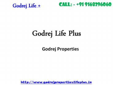 Godrej Life Plus New Project Kanakapura Road Bangalore