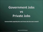 Common Myths Regarding the Govt and Private Jobs