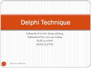 Delphi Technique (1)