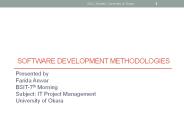 Sofware Development Methodologies