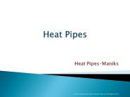 Heat Pipes for Thermal Management | MANIKS