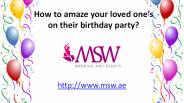 Birthday party planner