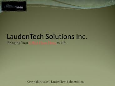 PPT Presentation for LaudonTech Solutions Inc (1)