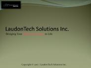 PPT Presentation for LaudonTech Solutions Inc (1)
