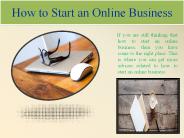 How to Start an Online Business