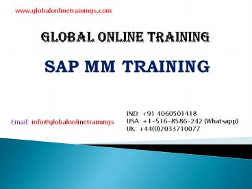 SAP MM Training | SAP Material Management Online Course - GOT ...