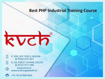 6 months based PHP training course in Noida