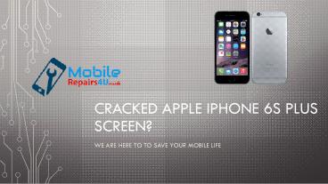Apple iPhone repair service