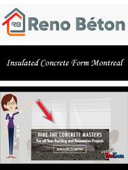Insulated Concrete Form Montreal