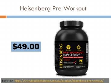 Heisenberg Pre Workout Supplements