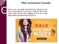 Ombre hair extensions Canada PowerPoint PPT Presentation