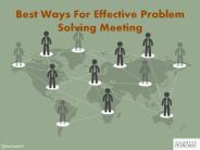 5 Best Ways for Effective Problem-Solving Meetings