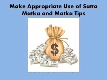 All that you ever wanted to know about SATTA game!