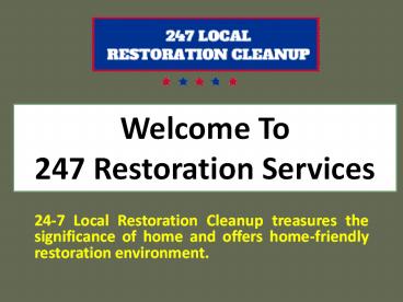 Best Local Restoration Cleanup Services