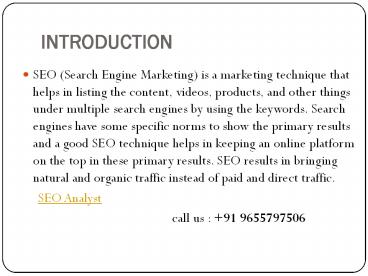 SEO Experts in Chennai,India.Search Engine Specialist.Website Analyst. (10)