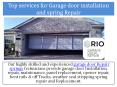Top services for Garage door installation and spring Repair PowerPoint PPT Presentation
