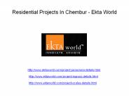 Residential Projects In Chembur Ekta World