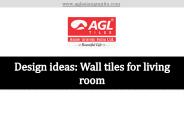 Design ideas: Wall tiles for living room
