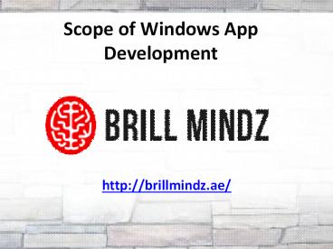 Windows apps development companies Dubai