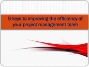 5 Ways to Increase Project Management Team’s Efficiency