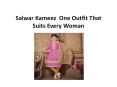 Salwar kameez  one outfit that suits every woman PowerPoint PPT Presentation