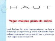 Vegan makeup products online