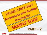 ISO/IEC 17025:2017 Awareness and Auditor Training