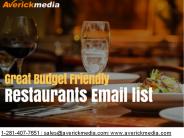 Restaurants Email List