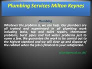Plumbing Services Milton Keynes