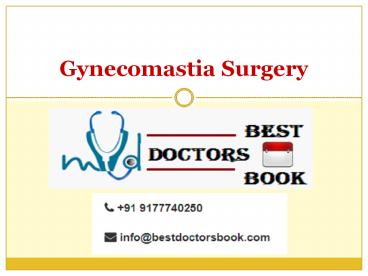 Gynecomastia Surgery cost in Hyderabad