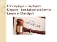 For Employee – Employers Disputes - Best Labour and Service Lawyer in Chandigarh PowerPoint PPT Presentation