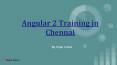 Angular 2.0 Training in Chennai | Hope Tutors - Best Angular JS Training institute PowerPoint PPT Presentation