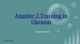 Angular 2.0 Training in Chennai | Hope Tutors - Best Angular JS Training institute (1) PowerPoint PPT Presentation