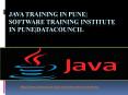 Java Training in pune|Software Training Institute in Pune|DataCouncil PowerPoint PPT Presentation