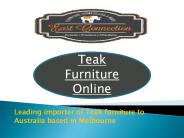 Teak Furniture Online
