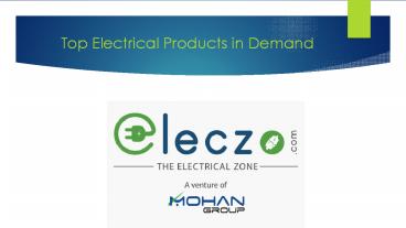 Online Electrical Products in Demand