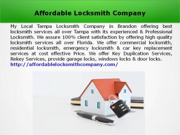 Best Locksmith Services in Brandon Florida