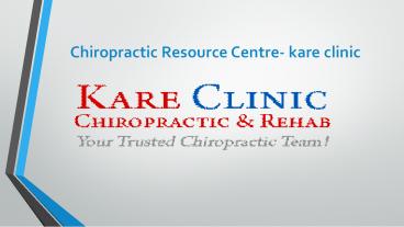 Chiropractic Resource Centre